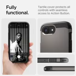 Spigen Tough Armor MagSafe, gunmetal - iPhone 16e