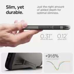 Spigen Tough Armor MagSafe, gunmetal - iPhone 16e