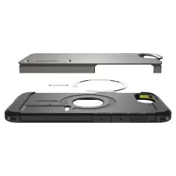 Spigen Tough Armor MagSafe, gunmetal - iPhone 16e