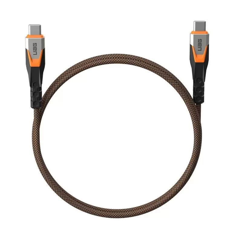 UAG SRGE Cable USB-C - USB-C, 0,75m, 240W, USB 3,2, black/orange