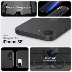 Spigen Liquid Air, matte black - iPhone 16e