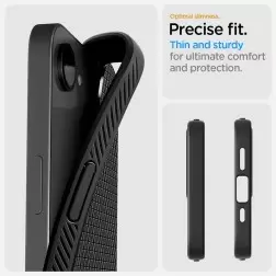 Spigen Liquid Air, matte black - iPhone 16e