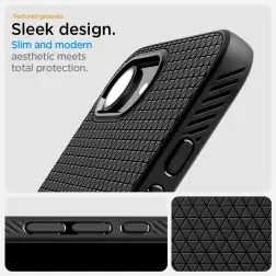 Spigen Liquid Air, matte black - iPhone 16e