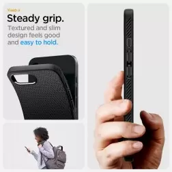 Spigen Liquid Air, matte black - iPhone 16e
