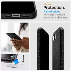 Spigen Liquid Air, matte black - iPhone 16e