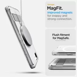Spigen Ultra Hybrid S MagSafe, clear white - iPhone 16e