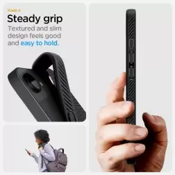 Spigen Liquid Air MagSafe, matte black - iPhone 16e