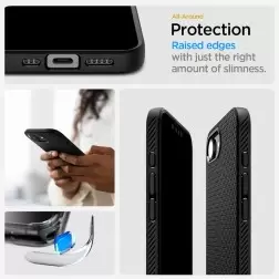 Spigen Liquid Air MagSafe, matte black - iPhone 16e