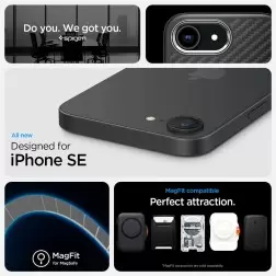Spigen Enzo Aramid MagSafe, matte black - iPhone 16e
