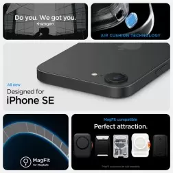 Spigen Rugged Armor MagSafe, matte black - iPhone 16e