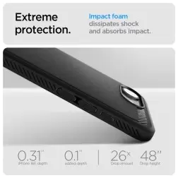 Spigen Rugged Armor MagSafe, matte black - iPhone 16e