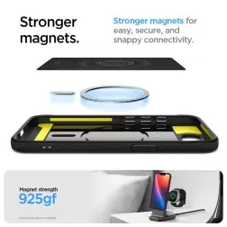 Spigen Rugged Armor MagSafe, matte black - iPhone 16e