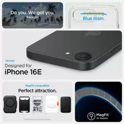 Spigen Crystal Flex MagSafe, caurspīdīga balta - iPhone 16e