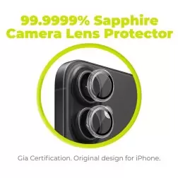 Mobile Origin Sapphire Lens guards, black - iPhone 16/16 Plus