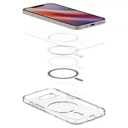 Spigen Ultra Hybrid MagSafe, clear white - iPhone 16e