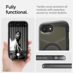 Spigen Tough Armor MagSafe, frost black - iPhone 16e