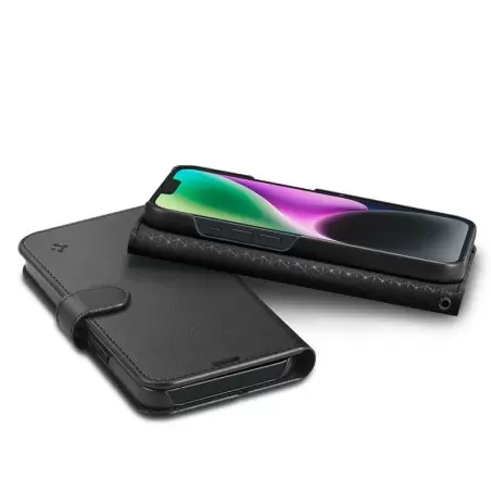 Spigen Wallet S, must - iPhone 14