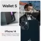 Spigen Wallet S, juodas - iPhone 14