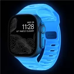 Nomad Sport Strap, Ice Blue Glow - Apple Watch 49mm/46mm/45mm/44mm/42mm