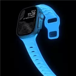Nomad Sport Strap, Ice Blue Glow - Apple Watch 49mm/46mm/45mm/44mm/42mm