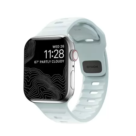 Nomad Sport Strap, Ice Blue Glow - Apple Watch 42mm/41mm/40mm/38mm
