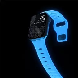 Nomad Sport Strap, Ice Blue Glow - Apple Watch 42mm/41mm/40mm/38mm