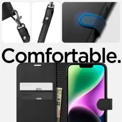 Spigen Wallet S, must - iPhone 14