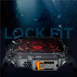 Spigen Lock Fit, juoda - Apple Watch Ultra 2/Ultra 49mm