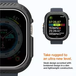 Spigen Lock Fit, juoda - Apple Watch Ultra 2/Ultra 49mm