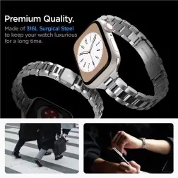 Spigen Modern Fit 316L Band, silver - Apple Watch 42mm/41mm/40mm/38mm