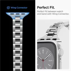 Spigen Modernus Fit 316L Apyrankė, sidabrinė - Apple Watch 41mm/40mm/38mm