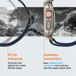 Spigen Lite Fit Ultra, mėlyna - Apple Watch 49mm/45mm/44mm/42mm