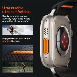Spigen Lite Fit Ultra, juoda - Apple Watch 49mm/45mm/44mm/42mm