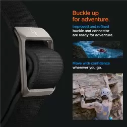 Spigen Lite Fit Ultra, juoda - Apple Watch 49mm/45mm/44mm/42mm