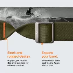 Spigen Lite Fit Ultra, chaki - Apple Watch 49mm/45mm/44mm/42mm