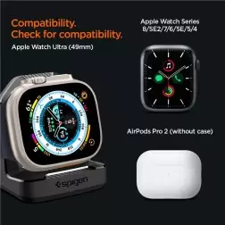 Spigen Atsparus Šarvuotas Stovas, juoda - Apple Watch