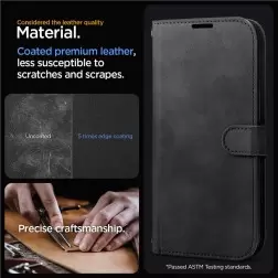 Spigen Wallet S Pro, juoda - iPhone 15 Pro