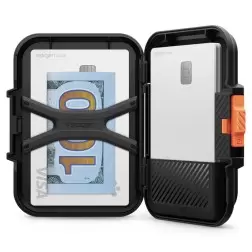 Spigen iPhone Lock Fit piniginė su MagSafe, juoda