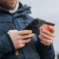 Spigen iPhone Lock Fit piniginė su MagSafe, juoda