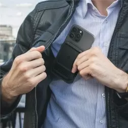 Spigen iPhone Lock Fit piniginė su MagSafe, juoda
