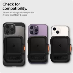 Spigen iPhone Lock Fit piniginė su MagSafe, juoda
