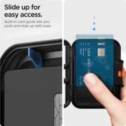 Spigen iPhone Lock Fit piniginė su MagSafe, juoda