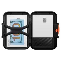 Spigen iPhone Lock Fit piniginė su MagSafe, juoda