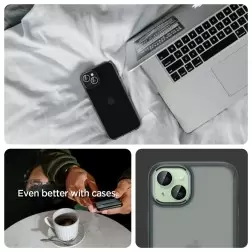 Spigen stiklas tR EZ Fit Optik Pro 2 paketas, žalias - iPhone 15/15 Plus/14/14 Plus