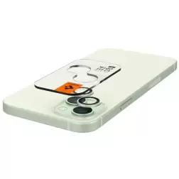 Spigen stiklas tR EZ Fit Optik Pro 2 paketas, žalias - iPhone 15/15 Plus/14/14 Plus
