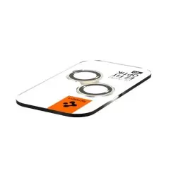 Spigen Stiklas tR EZ Fit Optik Pro 2 paketas, geltona - iPhone 15/15 Plus/14/14 Plus
