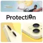 Spigen Glass tR EZ Fit Optik Pro 2 Pack, yellow - iPhone 15/15 Plus/14/14 Plus