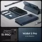 Spigen Wallet S Pro, navy - iPhone 15 Pro