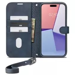 Spigen Wallet S Pro, navy - iPhone 15 Pro
