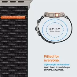 Spigen DuraPro Flex, black - Apple Watch 49mm/46mm/45mm/44mm/42mm